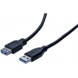 Usb 3.0 extension cord am/af black- 0.5 m