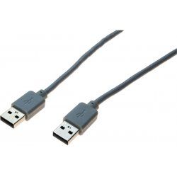 Usb 2.0 cord a male / a male grey - 0,5 m