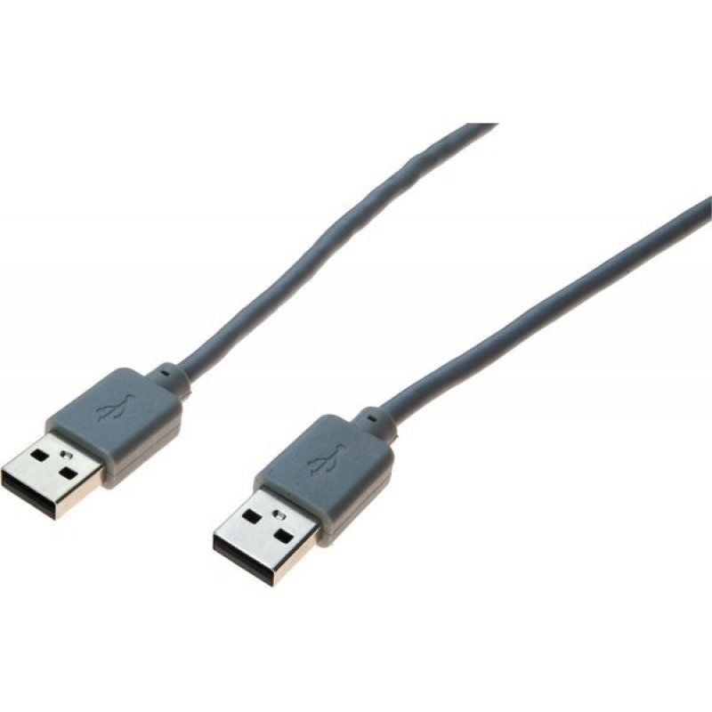 Usb 2.0 cord a male / a male grey - 0,5 m