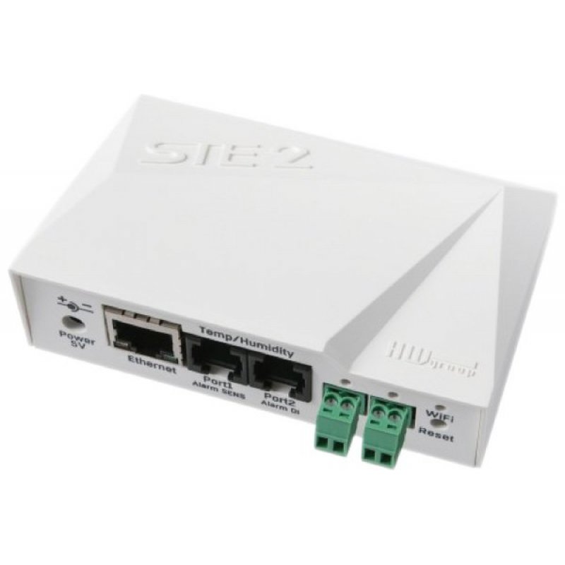 HWg-STE2 wifi+poe ethernet thermometer w/di imput