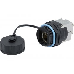 CAT.6 stp industrial keystone jack w/cap