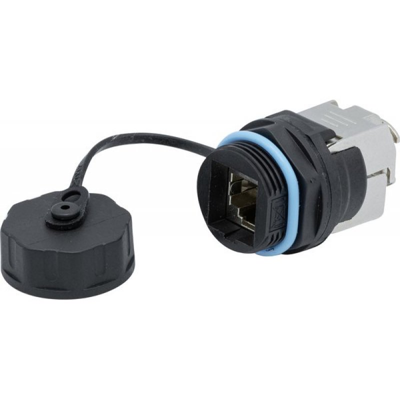 CAT.6 stp industrial keystone jack w/cap