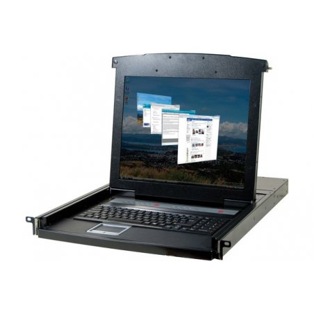 19"rackmount KVM console+ 17" LCD screen- 1 x VGA/PS2/USB
