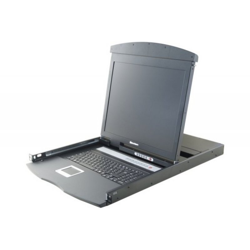 DEXLAN 18,5" LCD Console 1080P Full HD with 4-Port KVM+ Cbl