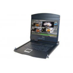 19"rackmount KVM console+ 17" LCD screen- 1 x VGA/PS2/USB
