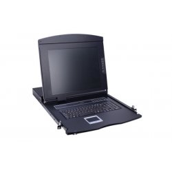 VGA/USB PS2 KVM Console with 17" LCD screen- 4 Ports