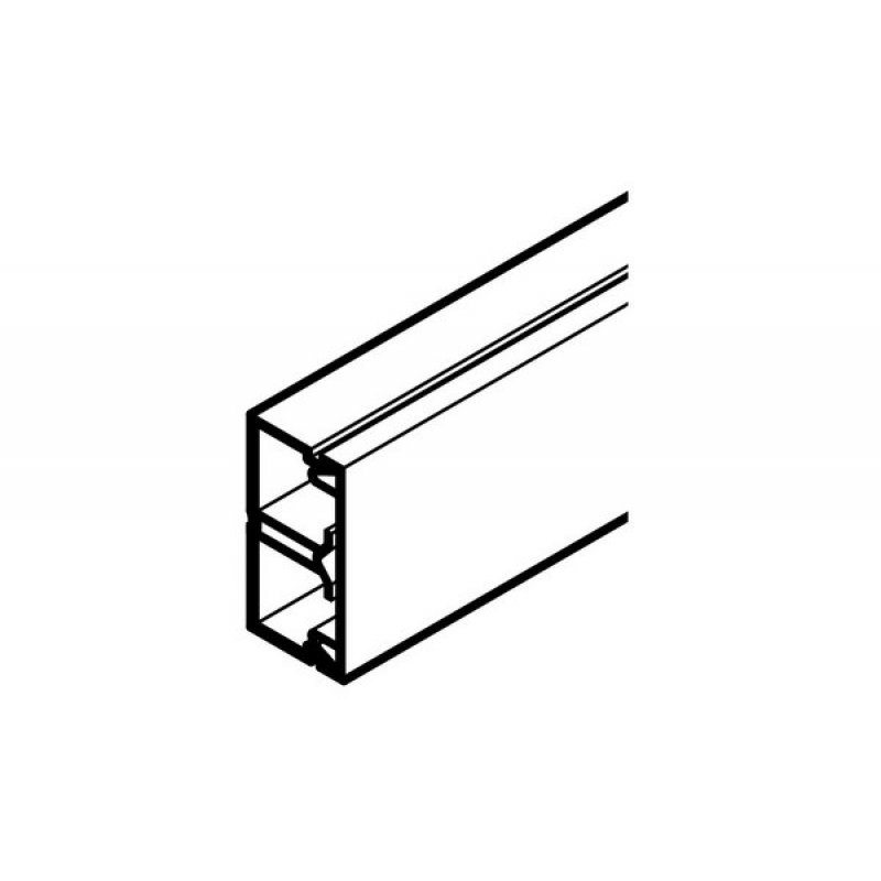 REHAU AXIS MINI DUCT 32x16 WITH 1 PARTITION PVC WHITE 2M