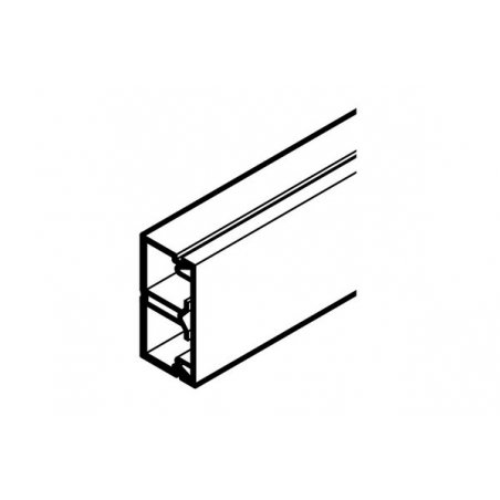 REHAU AXIS MINI DUCT 32x16 WITH 1 PARTITION PVC WHITE 2M