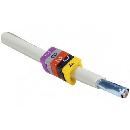 DEXLAN Rings for Cable N° 0 Diameter - 8 mm Black