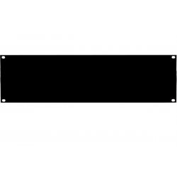 19" BLANK PANEL 3U BLACK