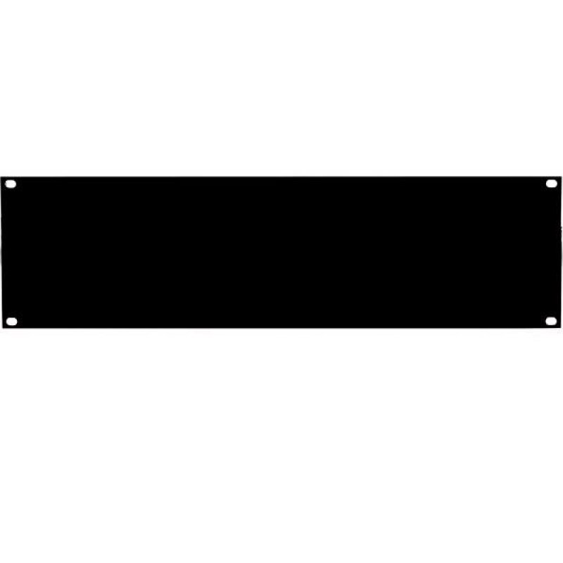 19" BLANK PANEL 3U BLACK