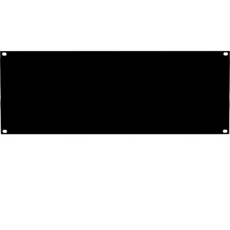 19" BLANK PANEL 4U BLACK