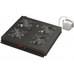 EKIVALAN Kit 2 fans with thermostat, roof mounting, black