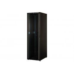 EKIVALAN Network cabinet Eco 32U 600 x 800, glass, metal (black)