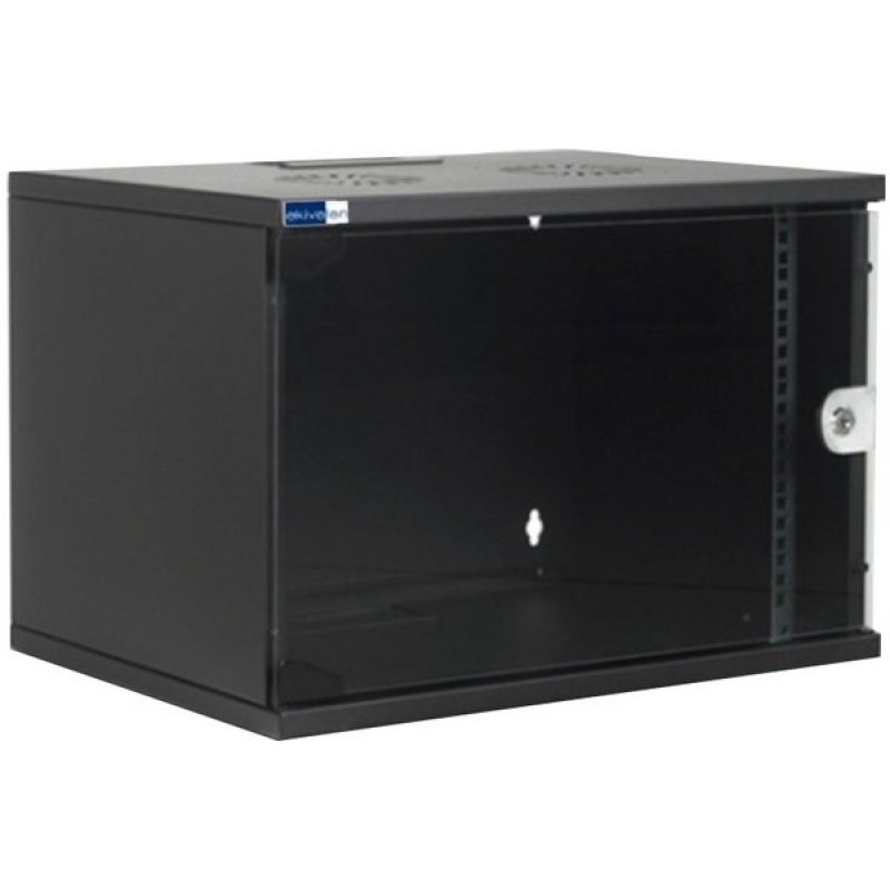 EKIVALAN Eco Wallmount flatpack 9u 400 mm depth (black)