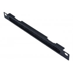 EKIVALAN 10 "brushed cable entry panel 0.5U, black