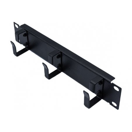 EKIVALAN Cable entry panel 10 ", 1U, 3 rings Black