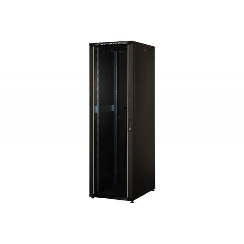 EKIVALAN Cabinet Eco 42U 600x1000 glass, metal, 2 sides, 4Mts, Black