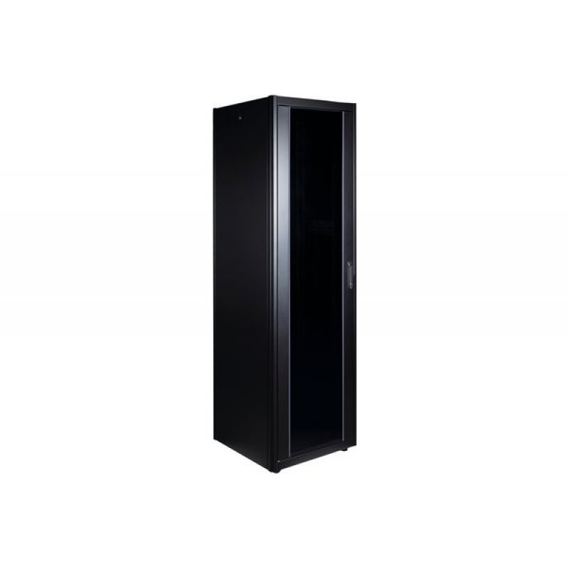 EKIVALAN Rack cabinet 42U 600x800 glass, metal, 2 sides, 4 Mts, black