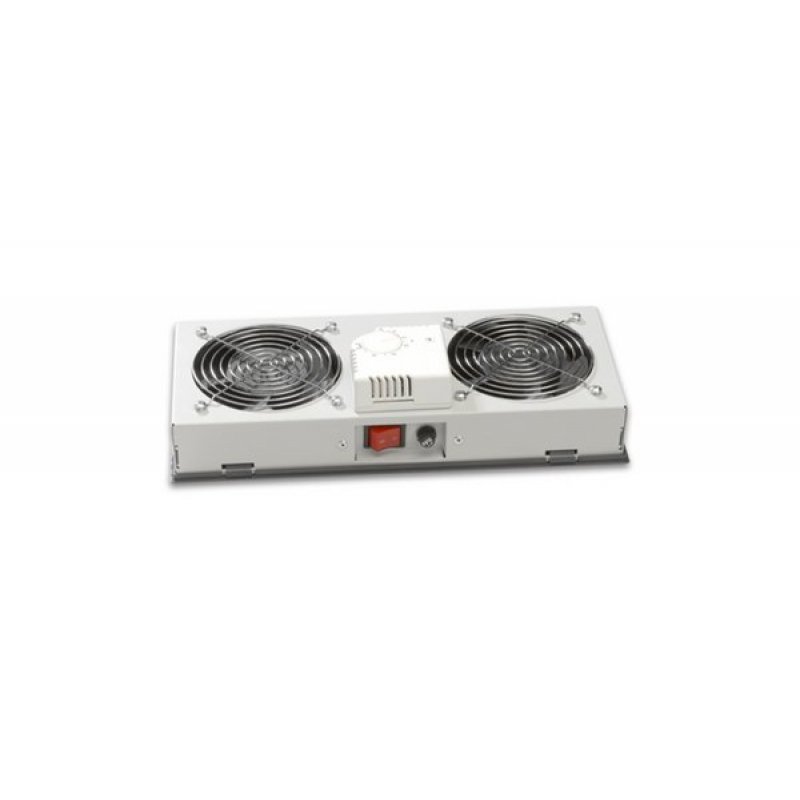 EKIVALAN Kit of 2 fans with thermostat for gray CEIP box