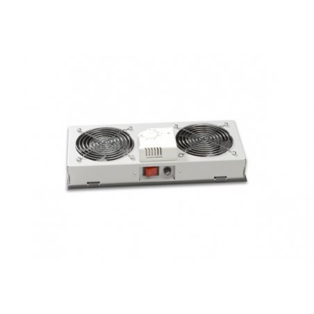 EKIVALAN Kit of 2 fans with thermostat for gray CEIP box