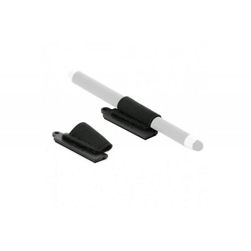 Pack of 10 Adhesive Universal Stylus Holder - Black
