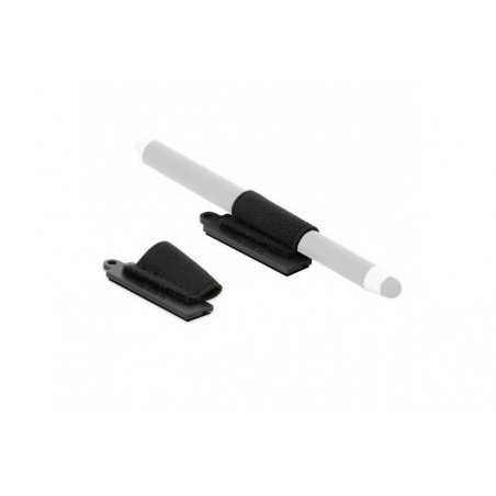 Pack of 10 Adhesive Universal Stylus Holder - Black