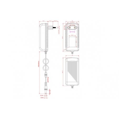 5V 4A POWER SUPPLY UNIT 5.5x2.1