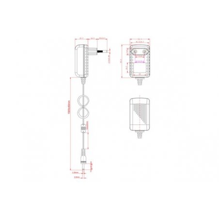 5V 2A POWER SUPPLY UNIT 3.5x1.35