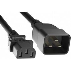 C20 to C13 power cord Black- 2 m
