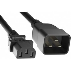 C20 to C13 power cord Black- 3 m