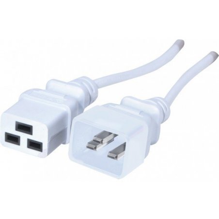 C20 to C19 power cord White- 3 m