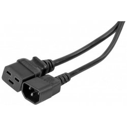 C14 to C19 power cord Black- 2 m