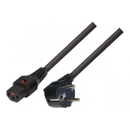 Power cord with Locking System Black- 2 m