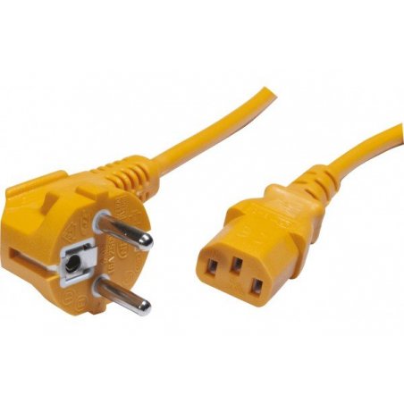 PC Power cord CEE7 to C13 Orange- 1.80 m
