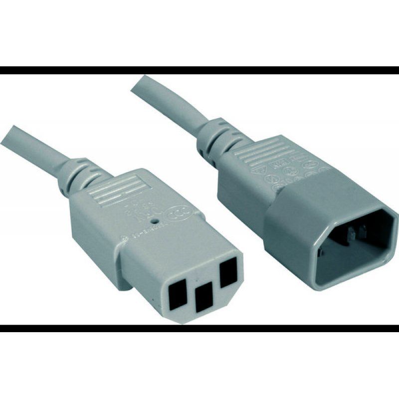 AC Power extension cord monitor/UPS Grey- 1.80 m