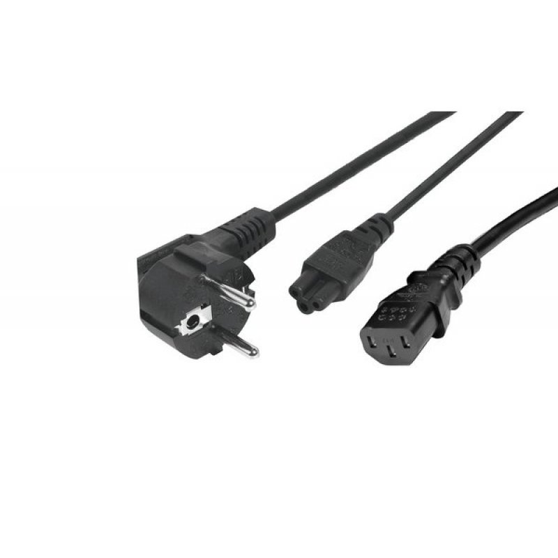 Power Y cord Black- C13 C5 - 1.80 m