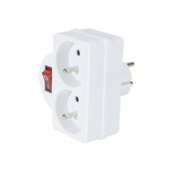 2 WAYS FRENCH SOCKET W/ SWITCH