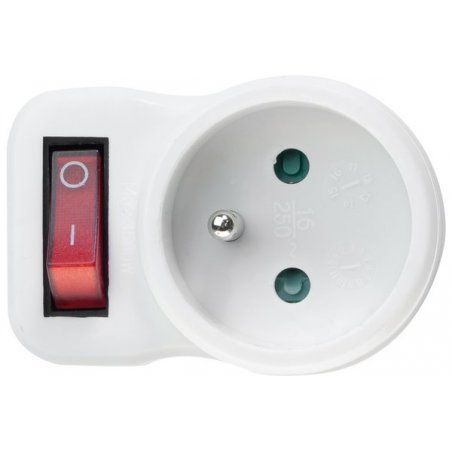 1 WAY FRENCH SOCKET W/ SWITCH