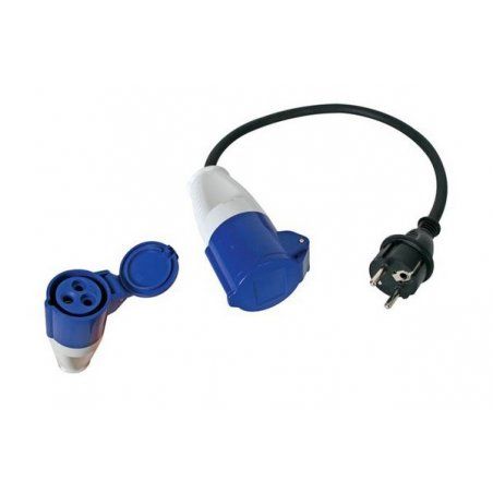 IEC 60309 female to CEE7 male adapter