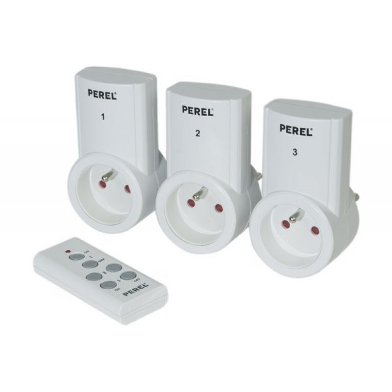 Ac socket with remote controller set of 3