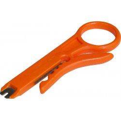 2-in-1 cable stripper and punch tool