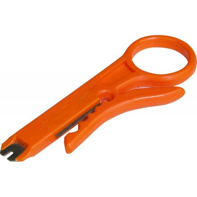 2-in-1 cable stripper and punch tool