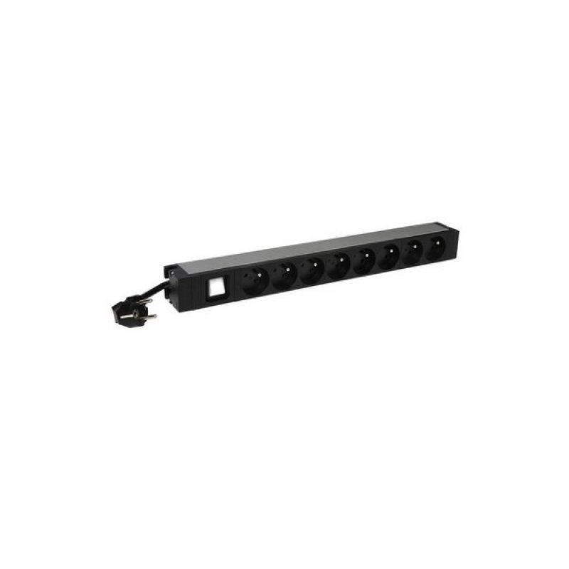 LEGRAND 19" 1U PDU WITH 8 FRENCH SOCKETS WITH SWITCH