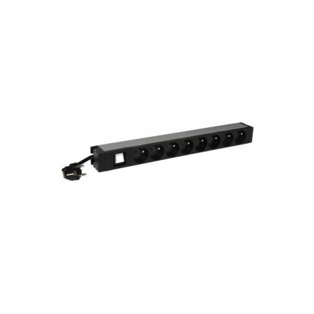 LEGRAND 19" 1U PDU WITH 8 FRENCH SOCKETS WITH SWITCH