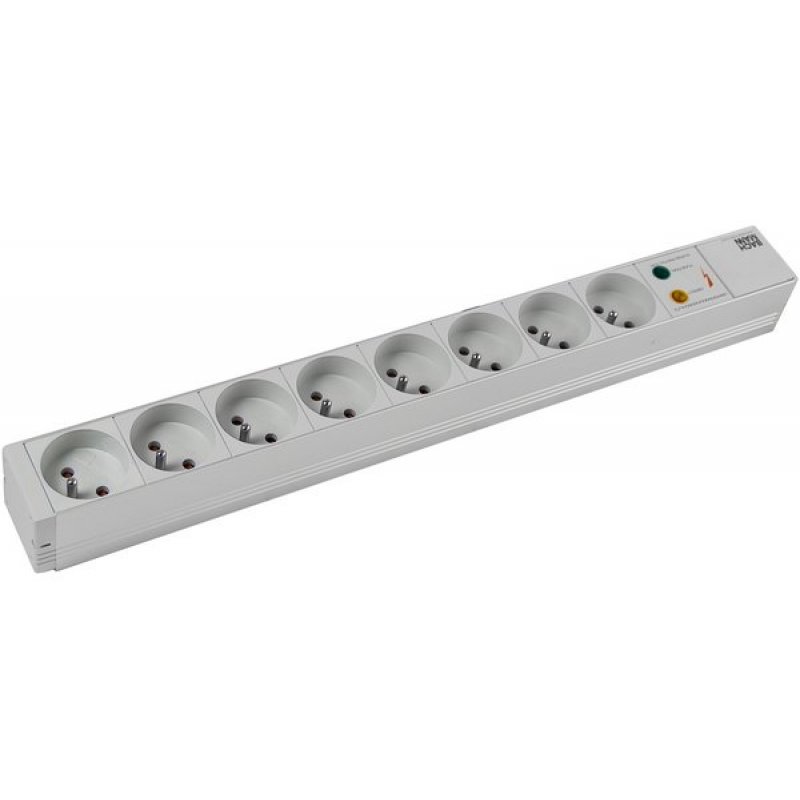 POWER STRIP + SURGE PROT-8 PC