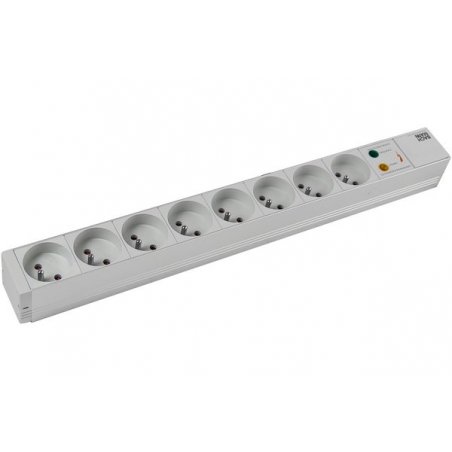 POWER STRIP + SURGE PROT-8 PC