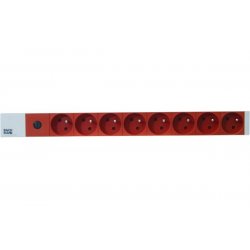 19   8 way pdu red sockets