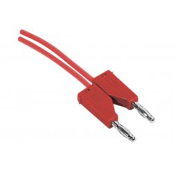 Red banana plug patch cord