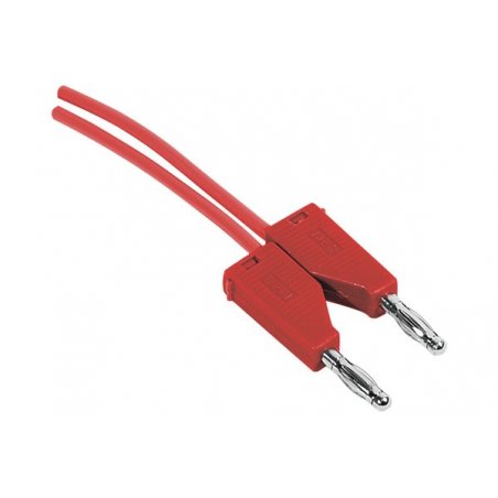 Red banana plug patch cord